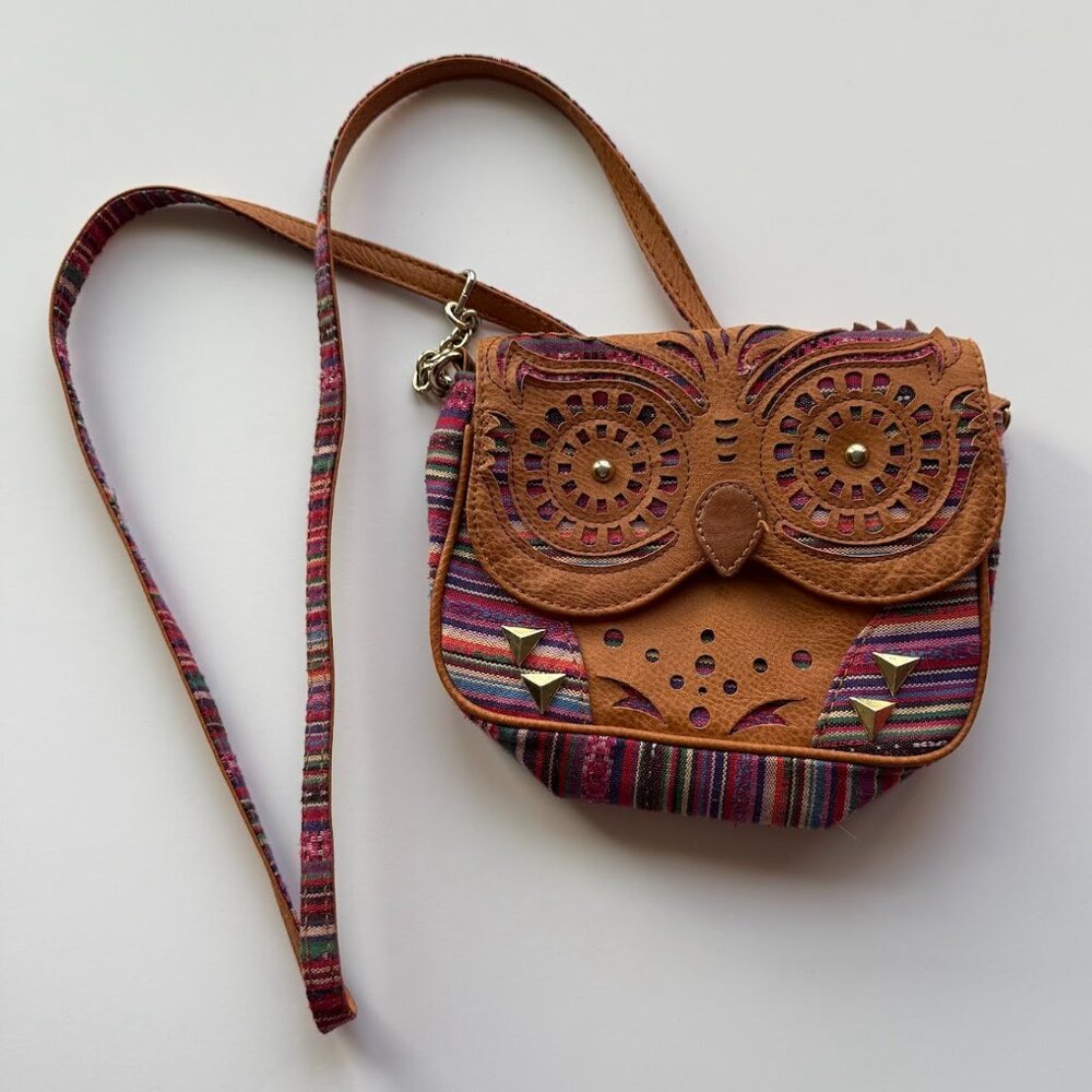 Claire's Owl Crossbody Purse | Boho Style Bag | Girls or Teens